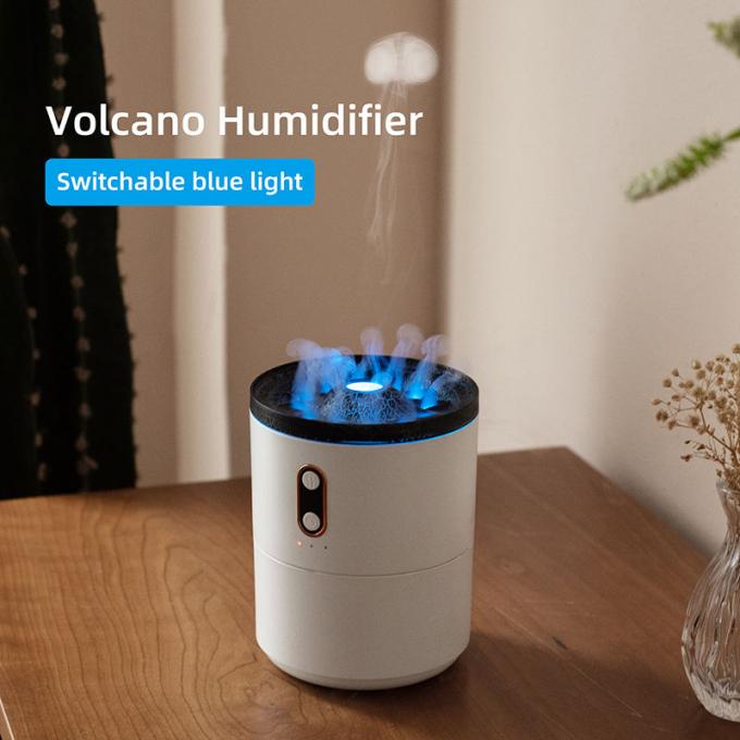 Vente en gros de 2023 Nouveau design de puits volcanique Humidificateur de méduse Volcan portable de forme ultrasonique Humidificateur de méduse Humidificateur 1