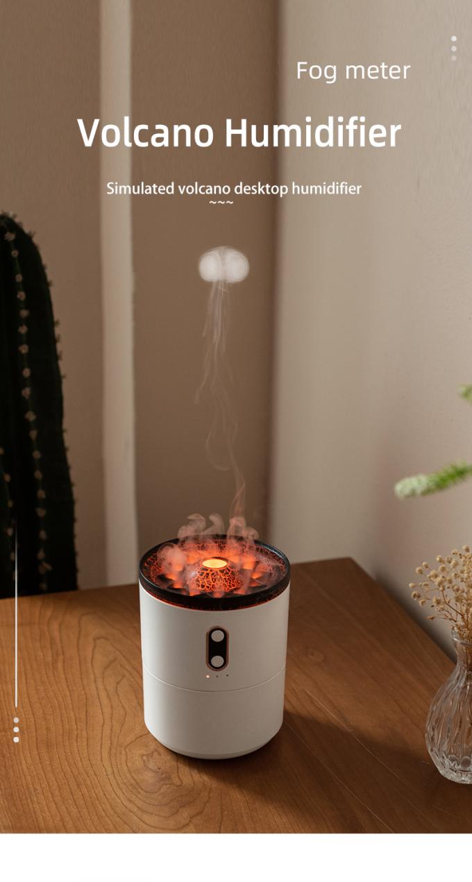 Vente en gros de 2023 Nouveau design de puits volcanique Humidificateur de méduse Volcan portable de forme ultrasonique Humidificateur de méduse Humidificateur 2