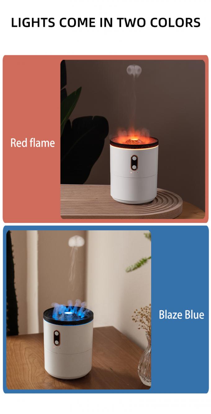 Vente en gros de 2023 Nouveau design de puits volcanique Humidificateur de méduse Volcan portable de forme ultrasonique Humidificateur de méduse Humidificateur 4