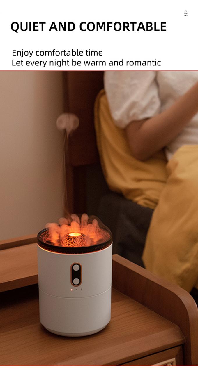 Vente en gros de 2023 Nouveau design de puits volcanique Humidificateur de méduse Volcan portable de forme ultrasonique Humidificateur de méduse Humidificateur 8