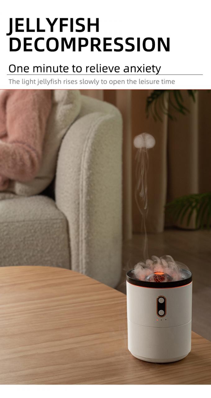 Vente en gros de 2023 Nouveau design de puits volcanique Humidificateur de méduse Volcan portable de forme ultrasonique Humidificateur de méduse Humidificateur 9