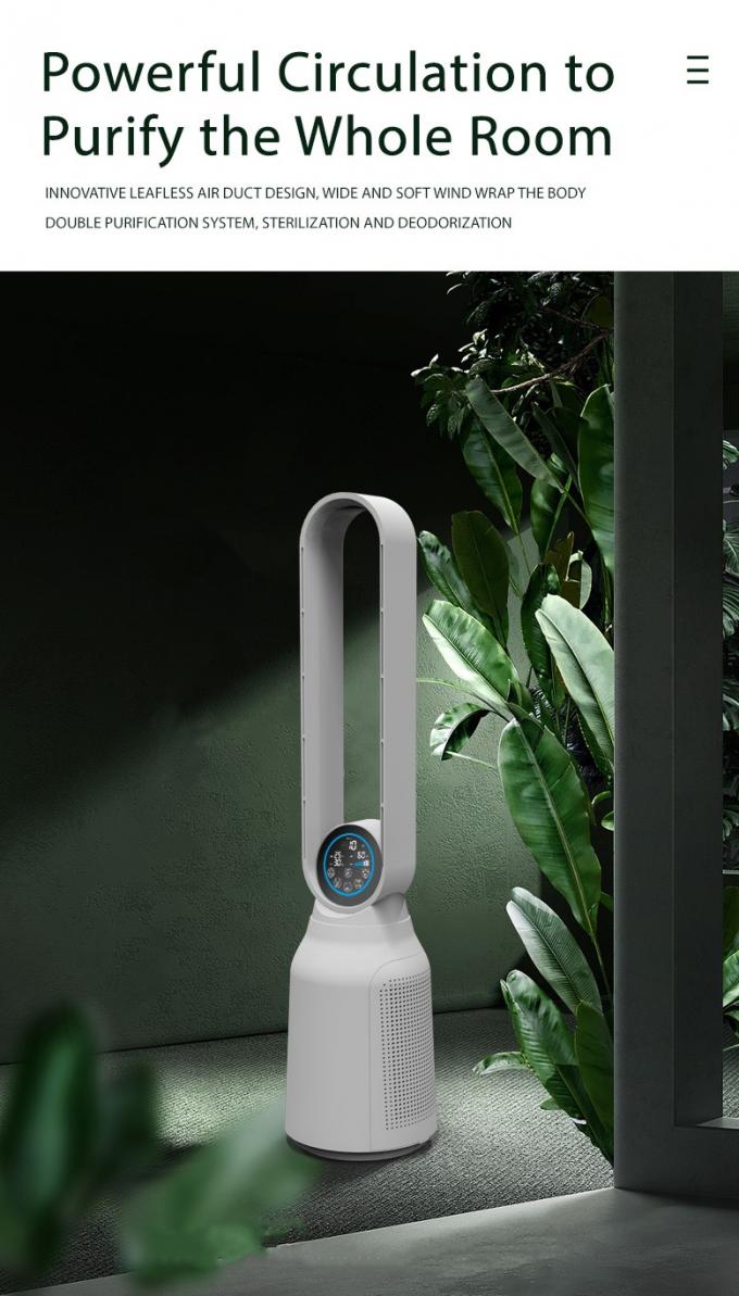 HOMEFISH Purificateur d'air pour ménage 8 vitesses vitesse réglable 90 degrés oscillation 5