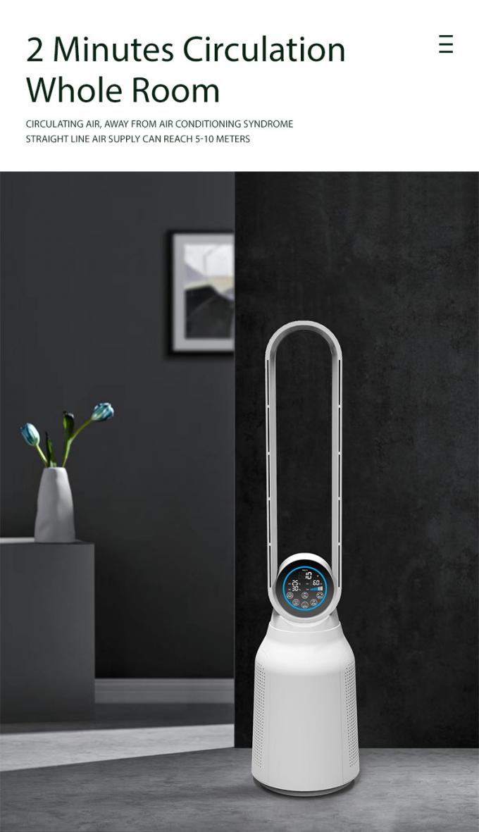 HOMEFISH Purificateur d'air pour ménage 8 vitesses vitesse réglable 90 degrés oscillation 6