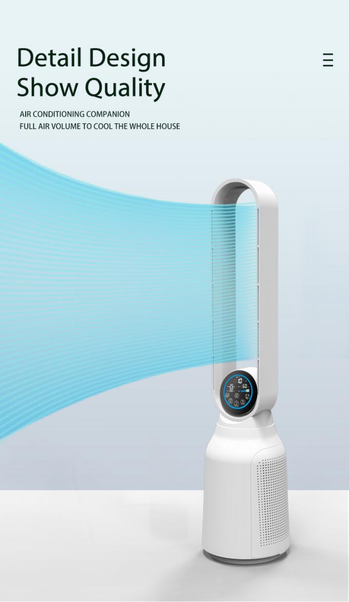 HOMEFISH Purificateur d'air pour ménage 8 vitesses vitesse réglable 90 degrés oscillation 12