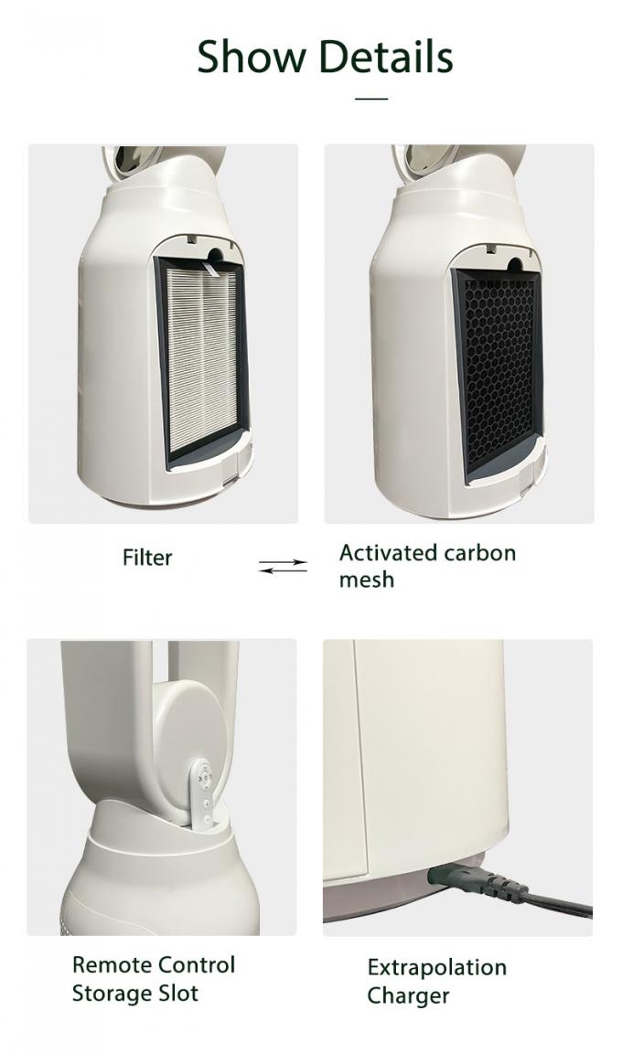HOMEFISH Purificateur d'air pour ménage 8 vitesses vitesse réglable 90 degrés oscillation 2