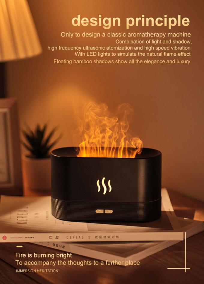 Homefish DropShipping Flamme de feu Humidificateur intelligent Diffuseur d'arôme 2023 Humidificateur d'air Huile essentielle Simulation ultrasonique de flamme 7