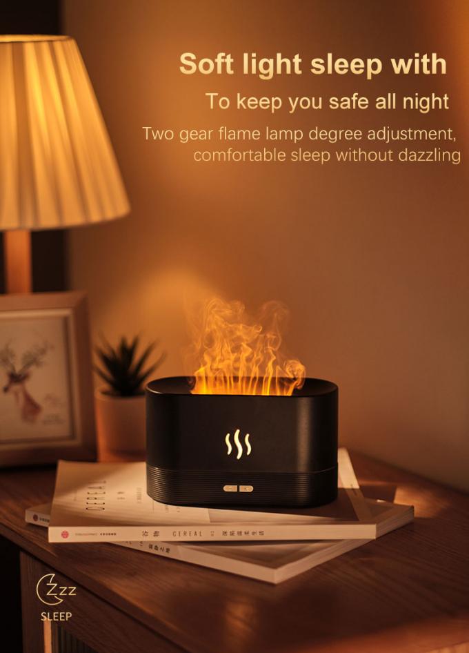 Homefish DropShipping Flamme de feu Humidificateur intelligent Diffuseur d'arôme 2023 Humidificateur d'air Huile essentielle Simulation ultrasonique de flamme 11