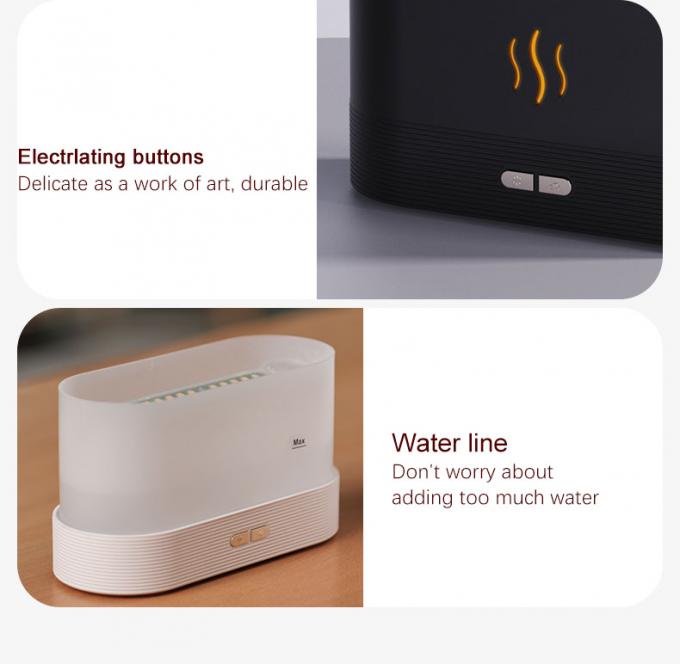 Homefish DropShipping Flamme de feu Humidificateur intelligent Diffuseur d'arôme 2023 Humidificateur d'air Huile essentielle Simulation ultrasonique de flamme 14