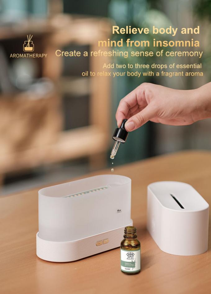 Homefish DropShipping Flamme de feu Humidificateur intelligent Diffuseur d'arôme 2023 Humidificateur d'air Huile essentielle Simulation ultrasonique de flamme 9