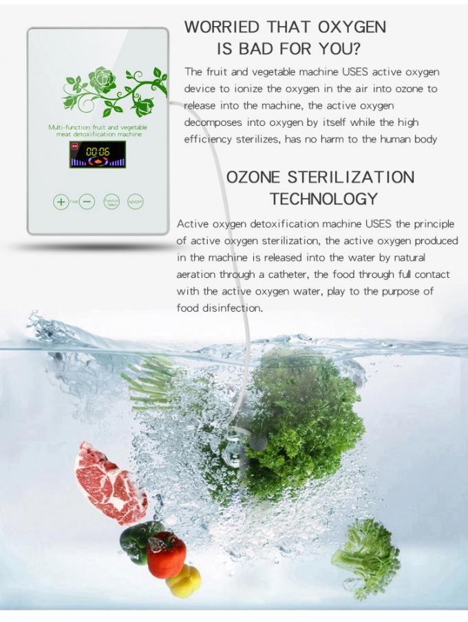 Panneau de verre portable de fruits et légumes stérilisation intelligente machine multifonctionnelle 400mg/h générateur d'ozone pour la cuisine 2