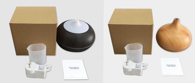 Vente à chaud Colorant LED Light Humidificateur d'air Diffuseur d'huiles essentielles bois Grains Huile essentielle Humidificateur d'air 3