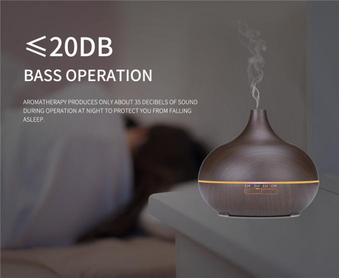 Vente à chaud Colorant LED Light Humidificateur d'air Diffuseur d'huiles essentielles bois Grains Huile essentielle Humidificateur d'air 6