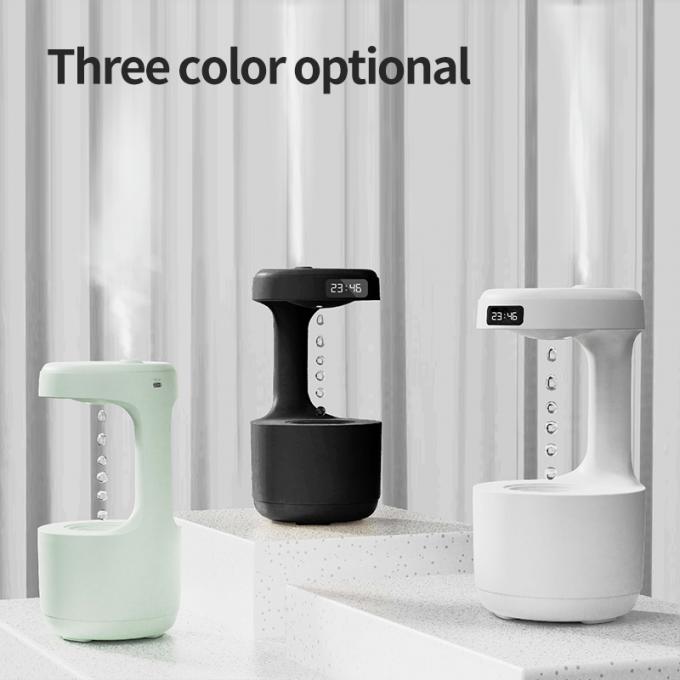 Homefish OEM goutte d'eau portable humidificateur anti-gravité 800 ml Horloge numérique 11