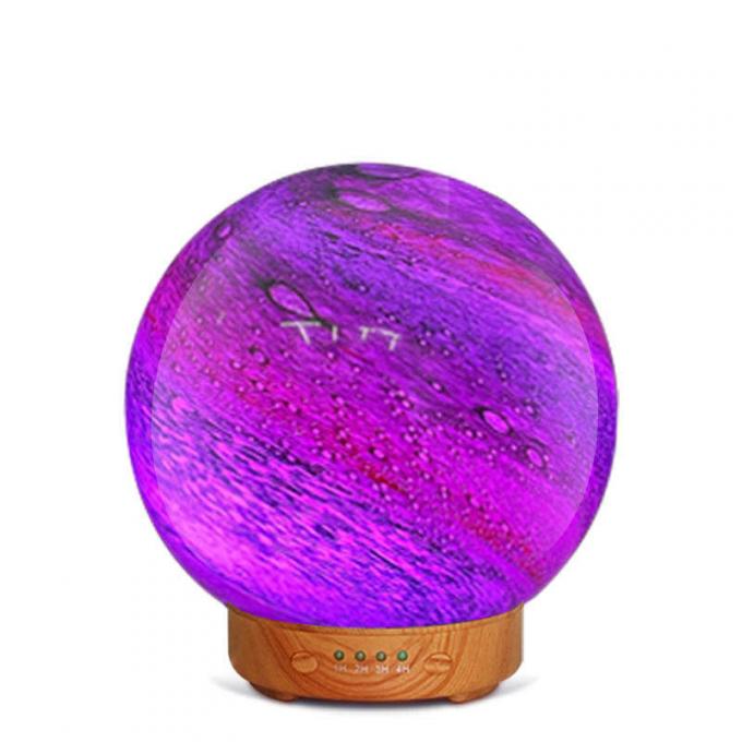 HOMEFISH 3D Glass Design Diffuseurs d' huiles essentielles Planète Humidificateur 120ml 9