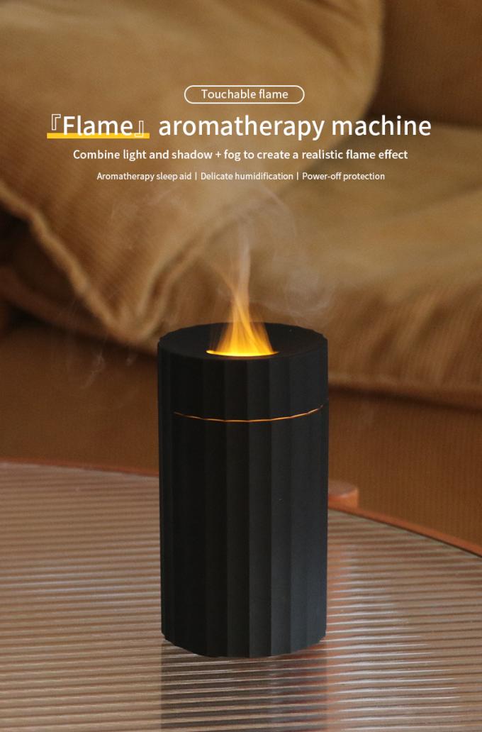 HOMEFISH Diffuseur d'arôme portable pour le ménage Diffuseur de flamme pour voiture Humidificateur de l'air 100 ml 2