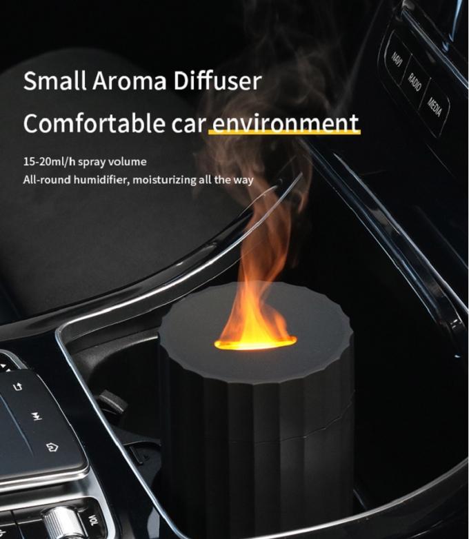 HOMEFISH Diffuseur d'arôme portable pour le ménage Diffuseur de flamme pour voiture Humidificateur de l'air 100 ml 5
