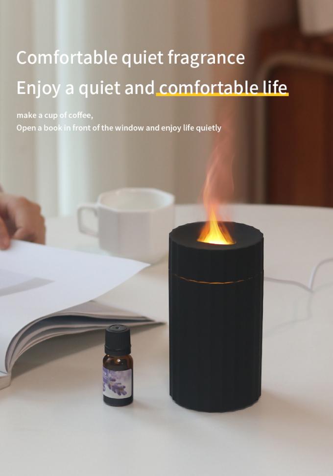 HOMEFISH Diffuseur d'arôme portable pour le ménage Diffuseur de flamme pour voiture Humidificateur de l'air 100 ml 4