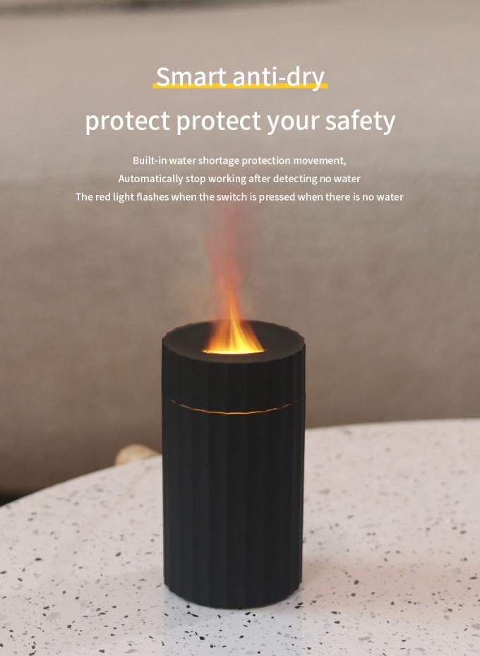 HOMEFISH Diffuseur d'arôme portable pour le ménage Diffuseur de flamme pour voiture Humidificateur de l'air 100 ml 6