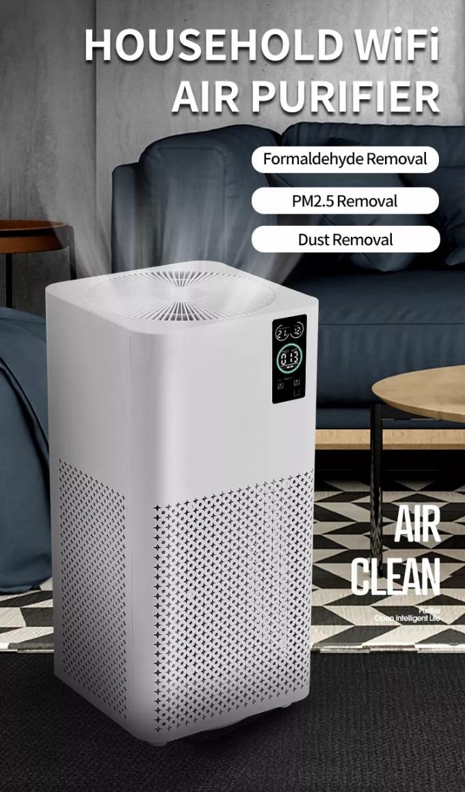 Purificateurs d'air WIFI ménagers Ionisateur d'air Ozone Filtre Hepa chambre libre Contrôle tactile intelligent Équipement de purification d'air à domicile 0
