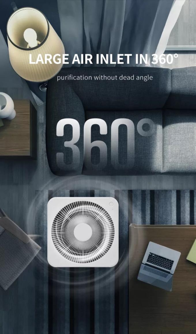 Purificateurs d'air WIFI ménagers Ionisateur d'air Ozone Filtre Hepa chambre libre Contrôle tactile intelligent Équipement de purification d'air à domicile 5