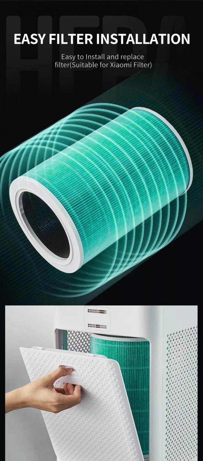 Purificateurs d'air WIFI ménagers Ionisateur d'air Ozone Filtre Hepa chambre libre Contrôle tactile intelligent Équipement de purification d'air à domicile 7