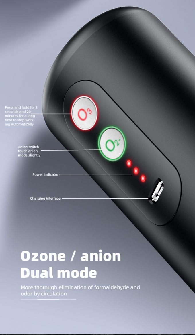 Homefish Purificateur d'air pour voiture OEM Ozone UV Nouveau ionique Ionisateur portable Générateur d'ozone Purificateur d'air 7
