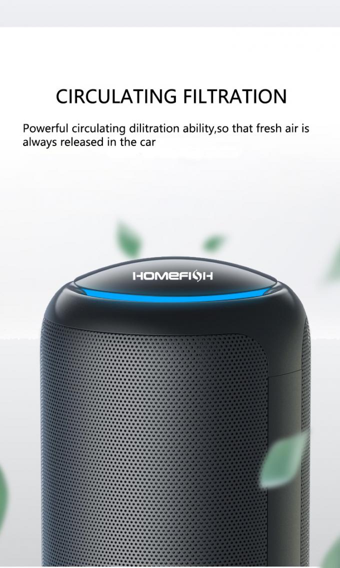Purificateur d'air au carbone actif portable mini-purificateur d'air à anions 3800 tours par minute 6