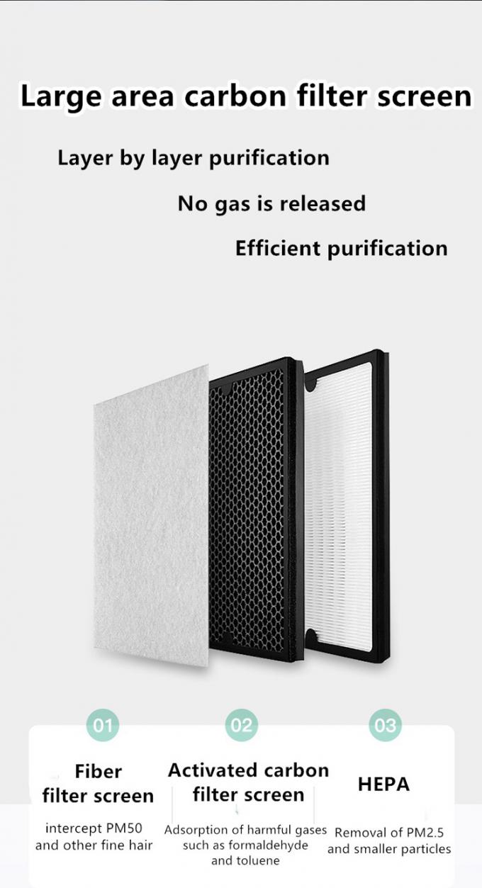 Purificateur d'air au carbone actif portable mini-purificateur d'air à anions 3800 tours par minute 10