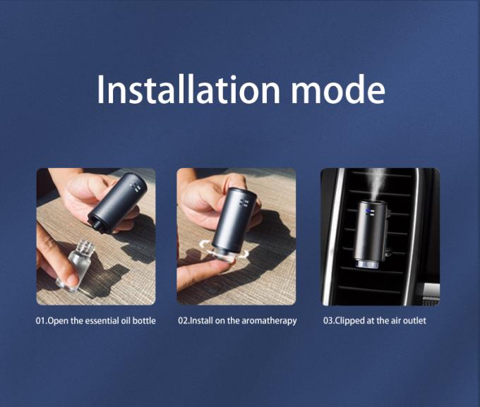 HOMEFISH USB rechargeable diffuseur d'arôme de voiture sans eau ARM détecteur automatique d'arôme humidificateur 9