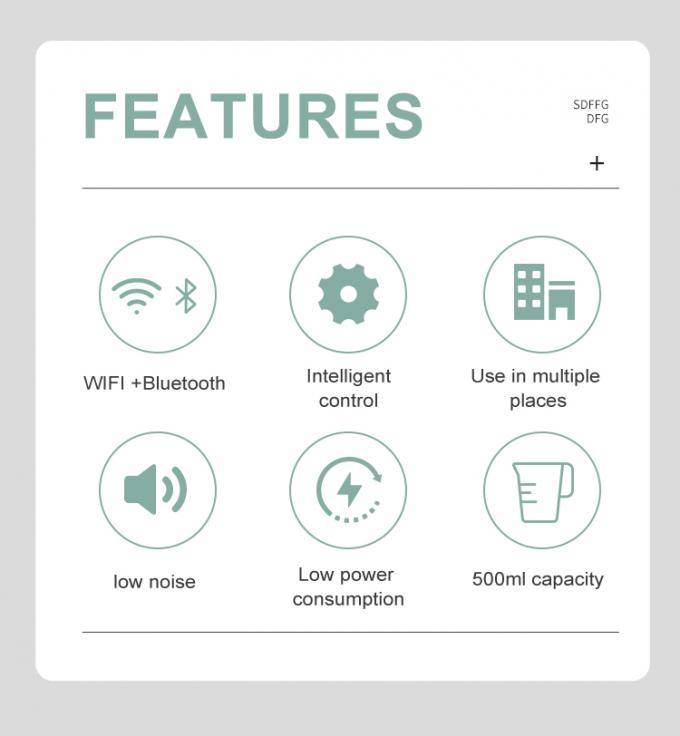 Diffuseur d'arôme HOMEFISH 500 ml Wifi Bluetooth App Control Diffuseur d'arôme commercial monté sur le mur avec vidéo publicitaire 3