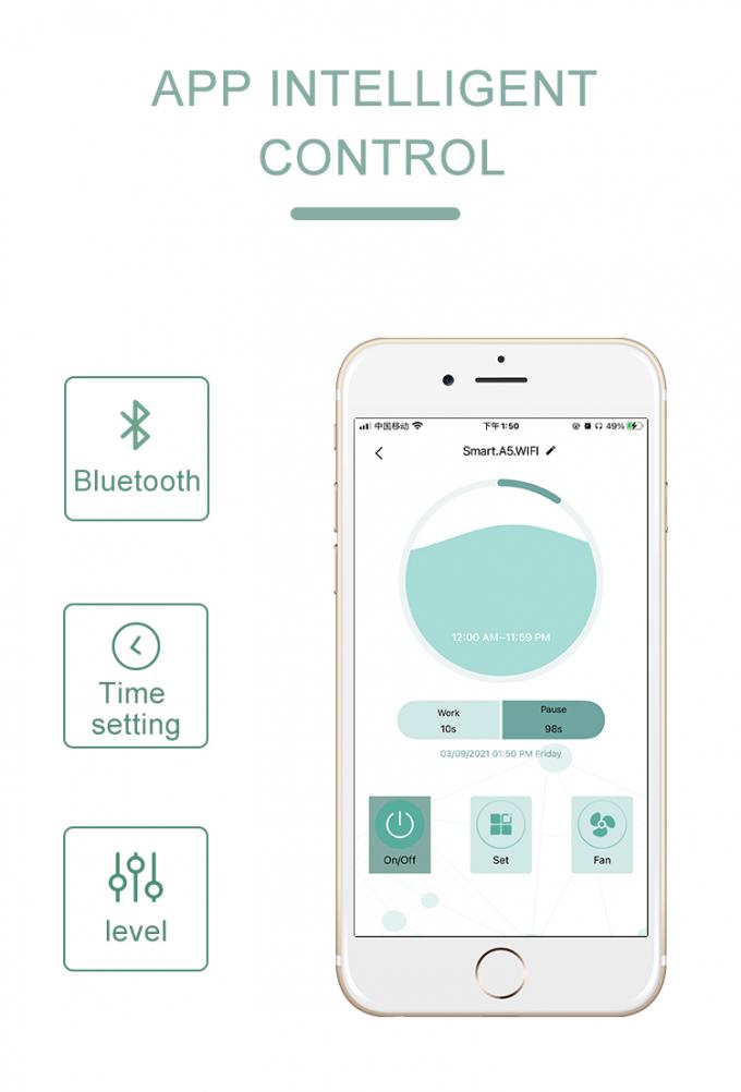 Diffuseur d'arôme HOMEFISH 500 ml Wifi Bluetooth App Control Diffuseur d'arôme commercial monté sur le mur avec vidéo publicitaire 5