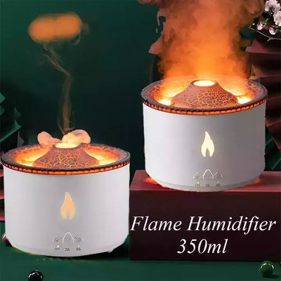 acheter 1 échantillon Ok Volcano Flame Humidifier LED Color Flame Effect Diffuseur d'huile d'arôme à ultrasons Pour l'hôtel à domicile Dropshipping online manufacture
