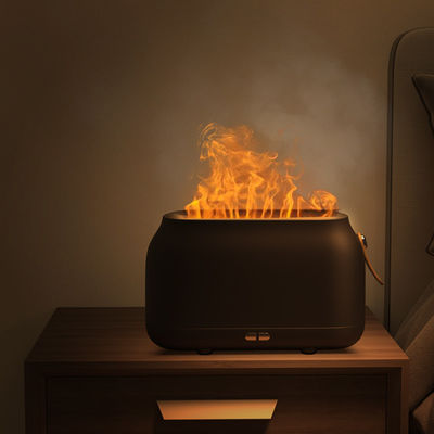 Bon prix L'humidificateur RGB Light 180Ml Humidificateur de Noël Ultrasons Diffuseur d'huile de flamme Humidificateur de flamme en ligne