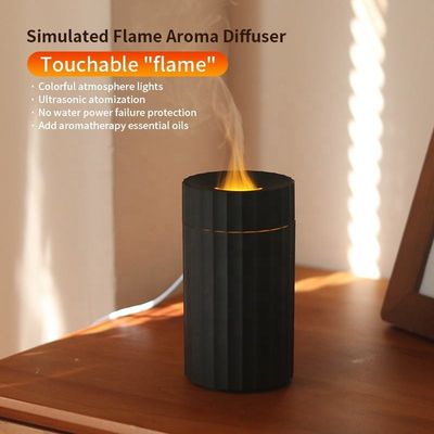 Bon prix Type C Humidificateur de flamme de 100 ml Diffuseur d'arôme de feu avec lumière de changement LED 7C en ligne