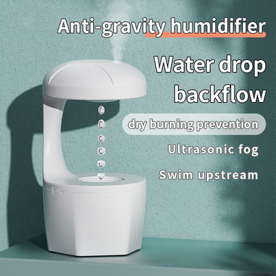 HOMEFISH Humidificateur de brouillard à froid anti-gravité Petite pièce Machine d'humidification à débit arrière Blanc 800 ml Capacité