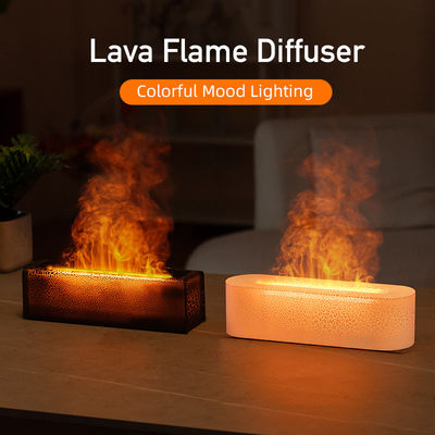 acheter Diffuseur d'arôme de flamme arc-en-ciel de lave alimenté par USB Lumière d'atmosphère domestique online manufacture