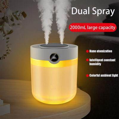 Bon prix Écran d'humidité de grande capacité de 2L à double pulvérisation USB Humidificateur domestique silencieux en ligne